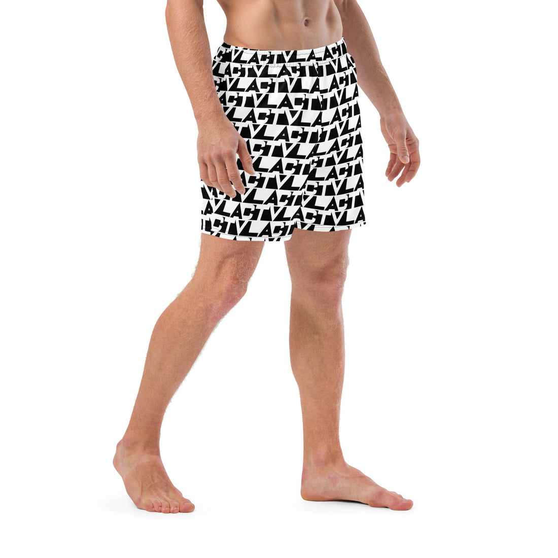 All-Over Print Recycled Swim Trunks